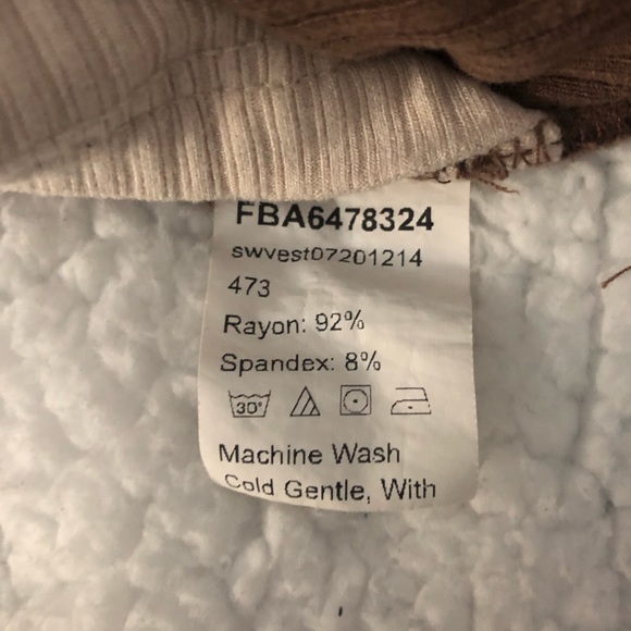 Women’s Two-Tone Brown Cropped Tank Top - Picture 6 of 7